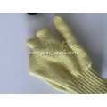 Aramid Heat Resistant Level 500 Celsiusdgree Cotton Liner Safety Work Glove single layer